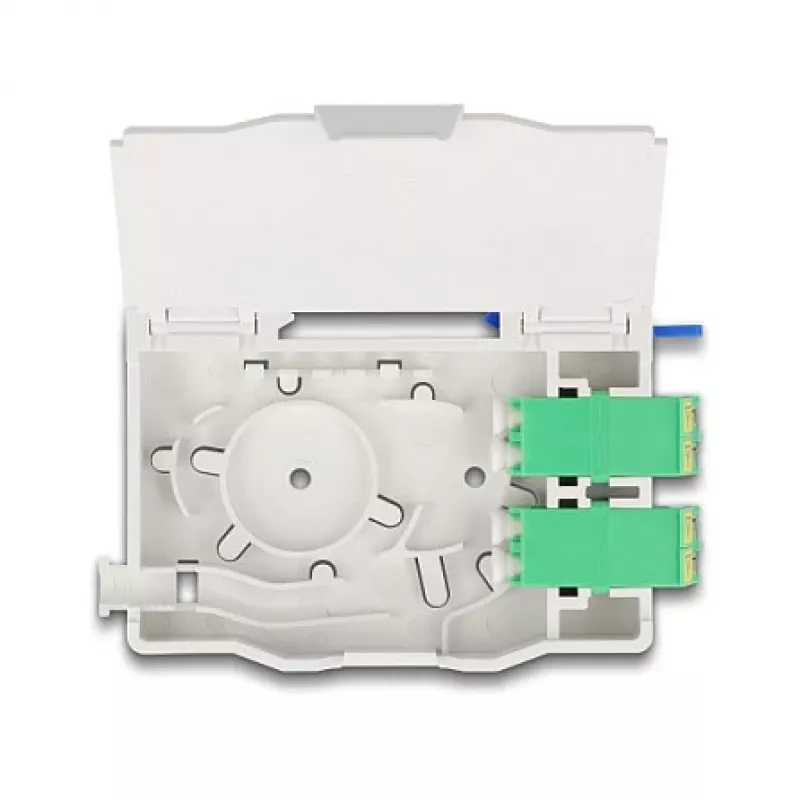 DeLOCK caja de conexión de fibra óptica para red 85936 LC dúplex blanco