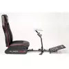 Cockpit de carreras Subsonic SA5681 negro rojo piel sintética malla metal