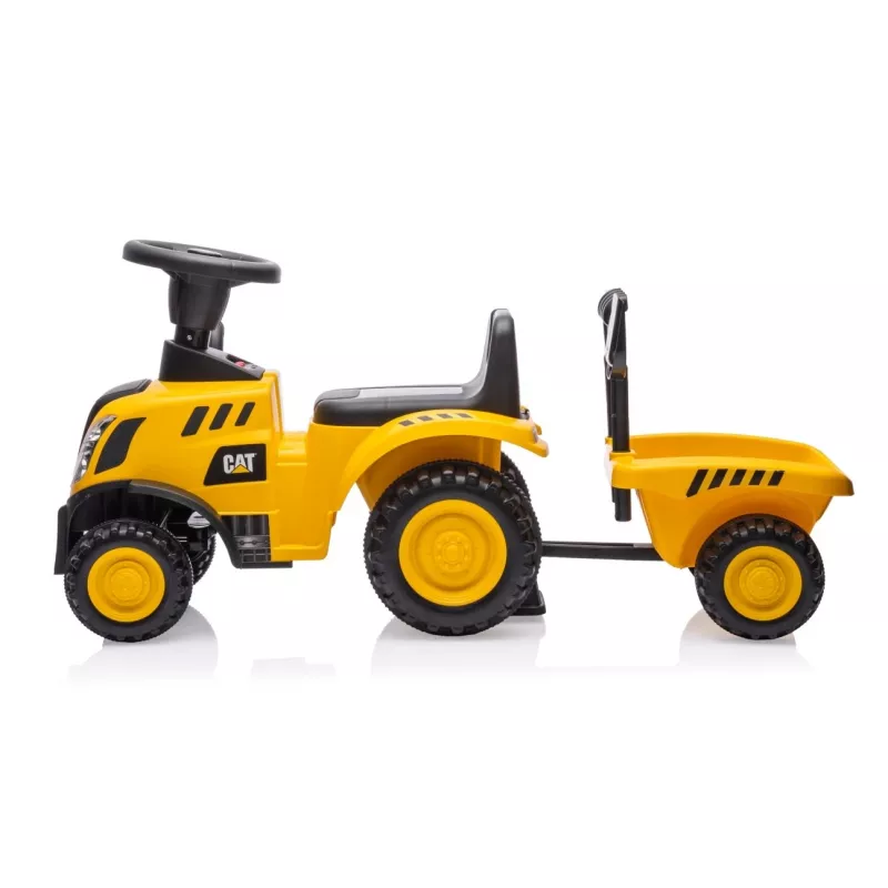 CAT Vehículo Tractor con remolque amarillo para montar