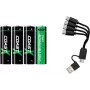 Coast Products 1x4 pila Coast Zithion-X Mignon AA con puerto de carga USB-C - Pila (100047534)