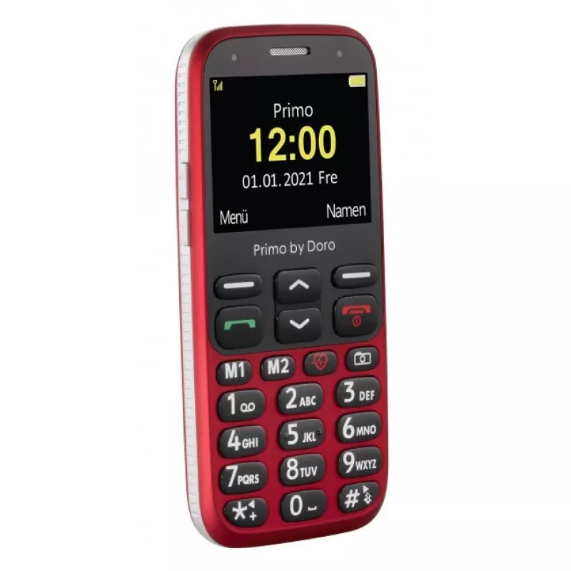 Doro Primo 368 teléfono móvil, 2,3 pulgadas, 3 MP, 1000 mAh, rojo