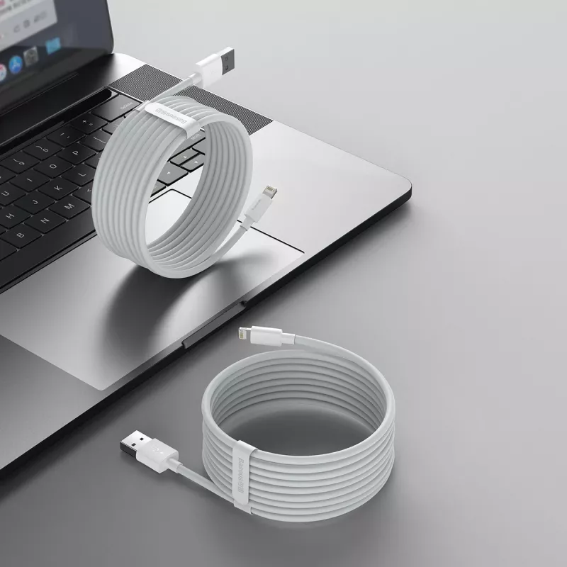 Cable para móvil Baseus TZCALZJ-02 blanco 1,5 m USB A Lightning