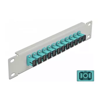 Panel de parcheo de fibra óptica DeLOCK 10