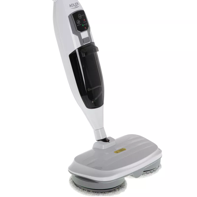 Adler AD 7052 mopa de vapor rotatoria blanca