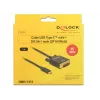 Adaptador USB-C a DVI DeLOCK 1 m 85320