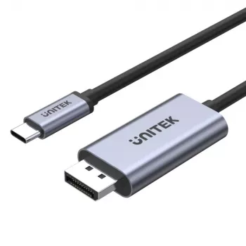 Adaptador de cable UNITEK V1409A USB-C DisplayPort Negro, Gris