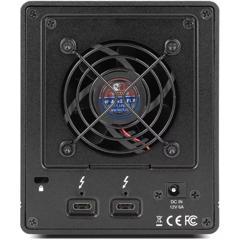 ThunderBay 4 mini, carcasa para unidades negra, carcasa profesional Thunderbolt 3 para 4 unidades HDD/SSD