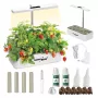 Sistema inteligente de cultivo de plantas de interior GreenBlue, maceta SMART, capacidad 4L, para 12 plantas, LEDs de espectro completo, GB133