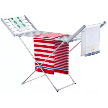 Tendedero eléctrico plegable Adler AD 7821 – plateado-blanco, grado de protección IP22
