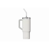 Vaso con pajita térmico Xiaomi Straw Mug White 1 L — interior de acero inoxidable, a prueba de fugas, 240×132×97 mm