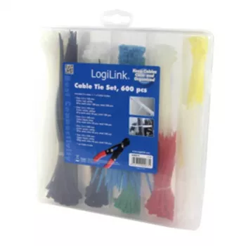 Bridas LogiLink KAB0019 Nylon Negro Azul Verde Rojo Blanco