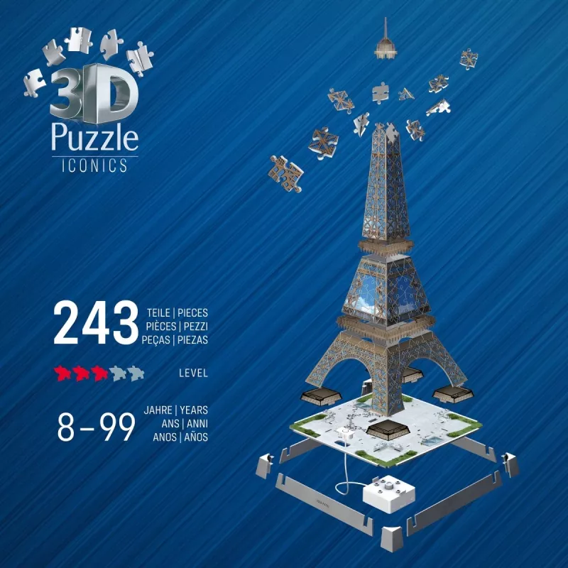 Puzle 3D Torre Eiffel