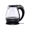 Hervidor de agua | Adler | Hervidor de agua | AD 1224 | Estándar | 2000 W | 1,5 L | Vidrio | Base giratoria 360° | Negro