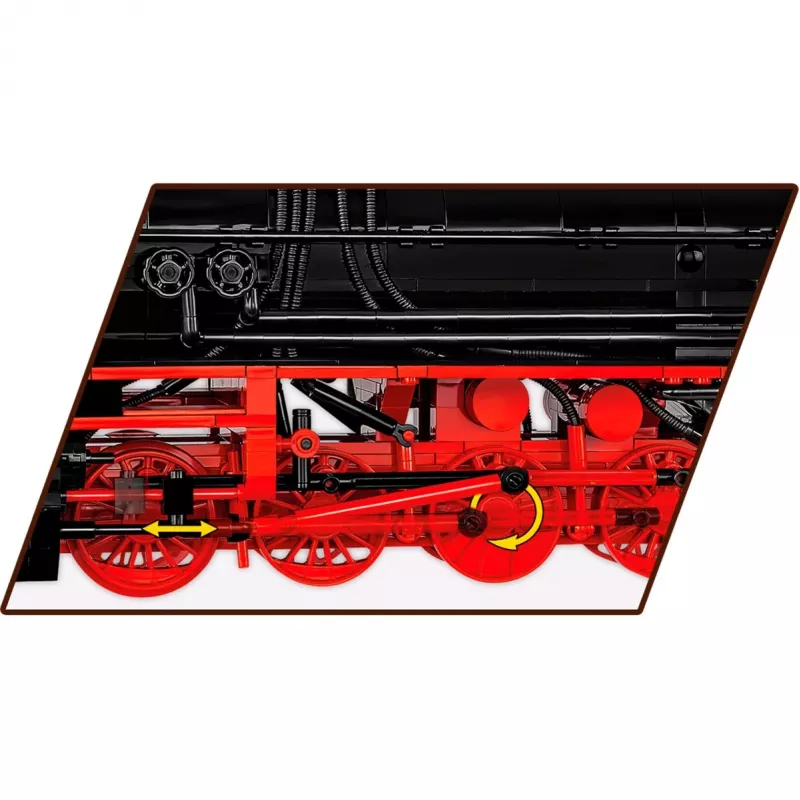DR BR serie 52 locomotora de vapor, juguete de construcción escala 1:35
