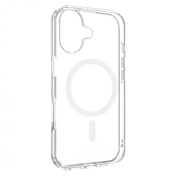Funda MagSafe FIXED MagPure para Apple iPhone 17 – transparente, carcasa protectora compatible con MagSafe