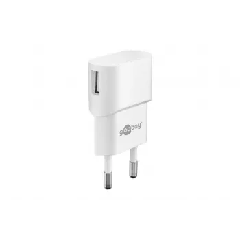 Goobay | Cargador USB con toma de corriente | 44948 | Conexión USB 2.0 A | Adaptador de red