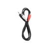 Gembird 1,5 m - 3,5 mm/2xRCA - M/M 1,5 m 3,5 mm 2 x RCA negro - rojo - blanco (CCA-458)