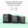 Sistema de alimentación ininterrumpida SAI Line-Interactive Green Cell 1,5 kVA / 1050 W, 5 salidas AC, onda sinusoidal pura, AVR, USB, torre, negro