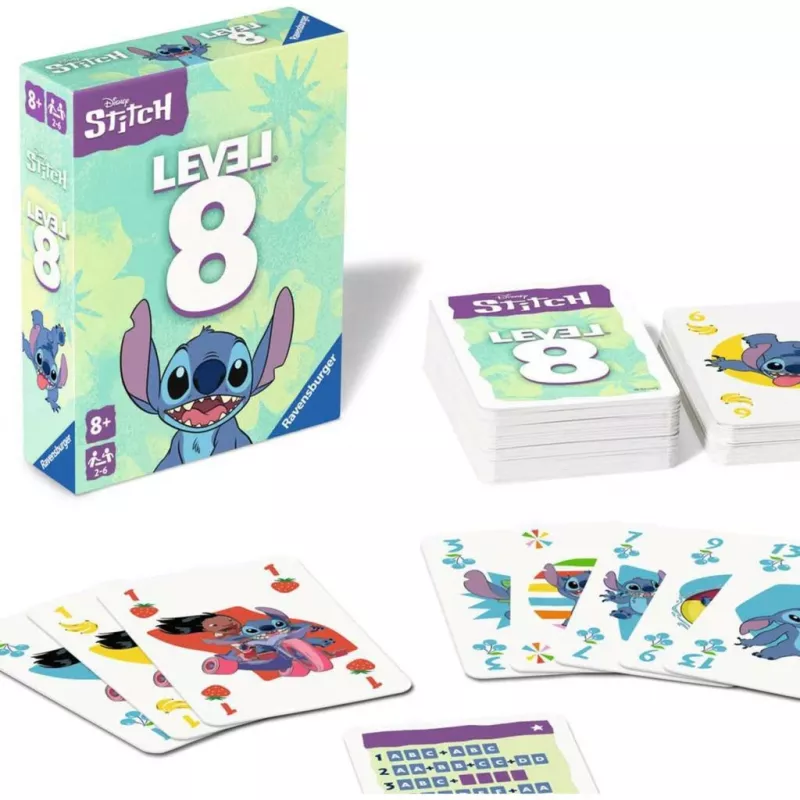 Disney Stitch Level 8, juego de cartas