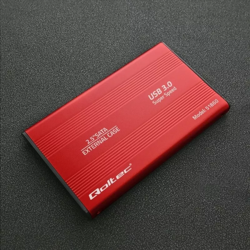 Carcasa para HDD/SSD QOLTEC 51860 para unidades SATA III de 2,5