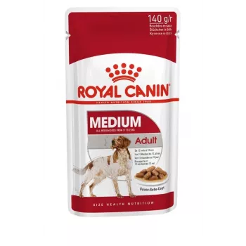 ROYAL CANIN SHN Medium Adult en salsa - Comida húmeda para perros adultos - 10x140g