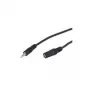 Wentronic Goobay Cable alargador de jack 3,5 mm, negro, 10 m - conector macho jack 3,5 mm (3 polos, estéreo) > conector hembra jack 3,5 mm (3 polos, estéreo) (50935)