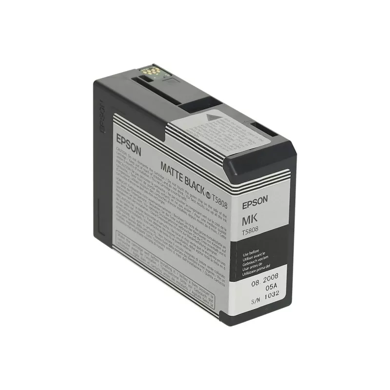 Cartucho de tinta Epson C13T5808 negro mate — Cartucho original Epson, negro mate