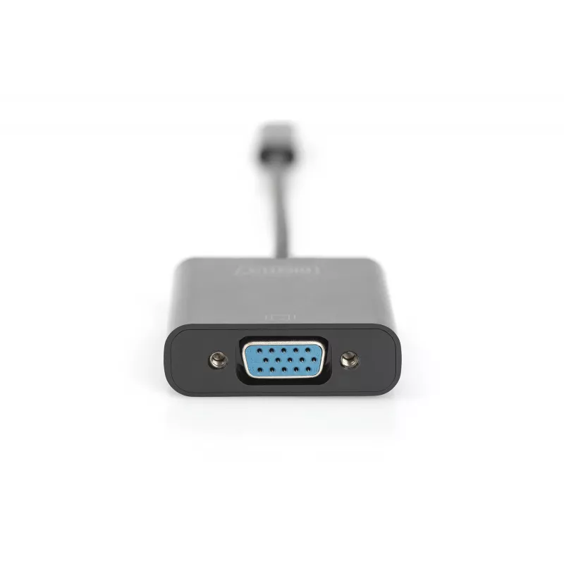 DIGITUS DA-70853 adaptador USB-C a VGA, Full HD 1080p, negro
