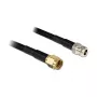Cable coaxial DeLOCK 88684 RP-SMA Recto 1m Negro