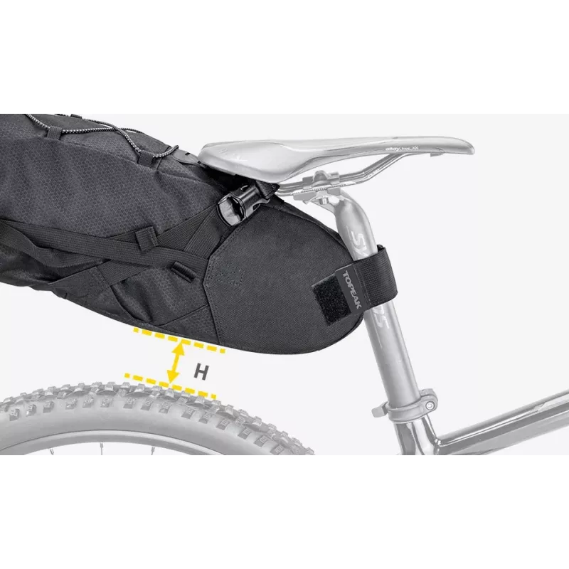 Bolsa de bicicleta Topeak BackLoader 15 L nailon polietileno negro