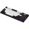 LORGAR KBP70TKLW, teclado gaming mecánico inalámbrico TKL Pro, negro/rojo, distribución EN