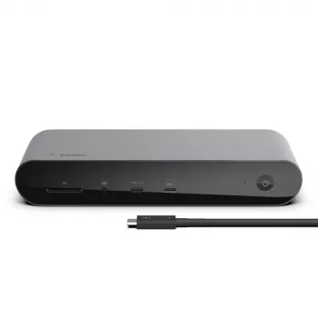Docking station Belkin Thunderbolt 4 Dock Pro con cable negro 90W Power Delivery