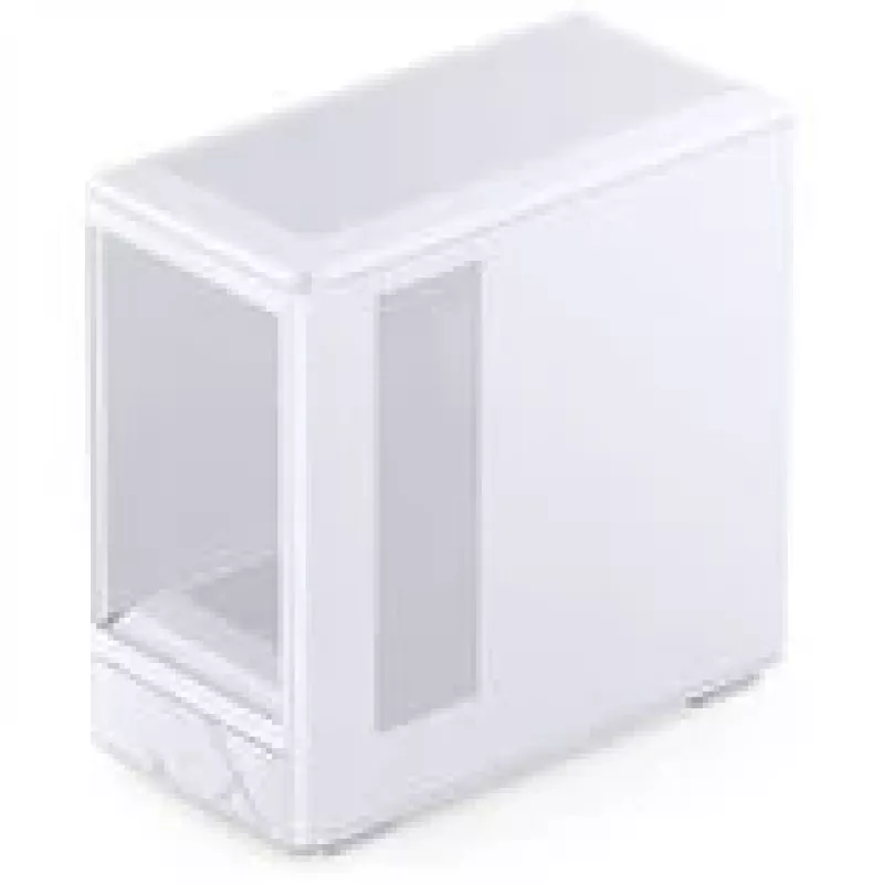 Caja torre midi mATX Jonsbo D200 blanca con cristal templado y mini indicador de temperatura