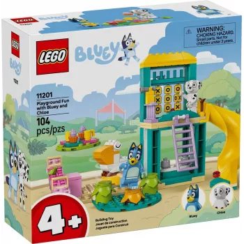 LEGO Bricks Set 11201 Diversión en el parque con Blue y Chloe – minifiguras, escena de juego