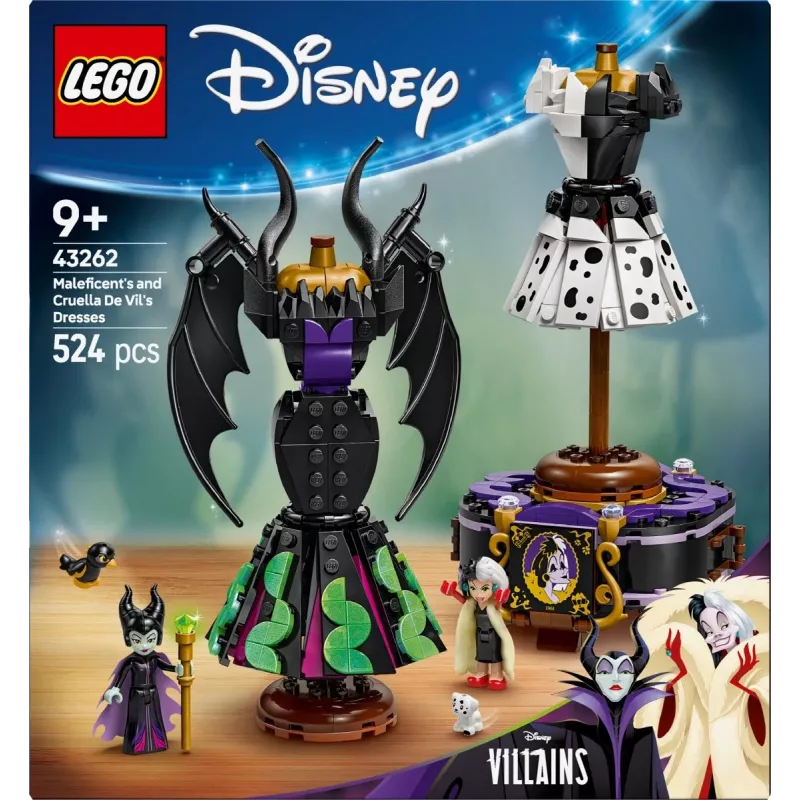 LEGO DISNEY 43262 Vestidos de Maléfica y Cruella de Vil