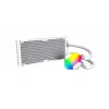 Refrigeración líquida AIO Montech Hyper Flow ARGB 240 mm blanco — radiador de 240 mm, iluminación ARGB, acabado blanco