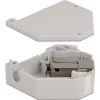 Delock - adaptador modular - montaje en carril DIN - CAT 6a - STP - gris - 1 conexión (86014)