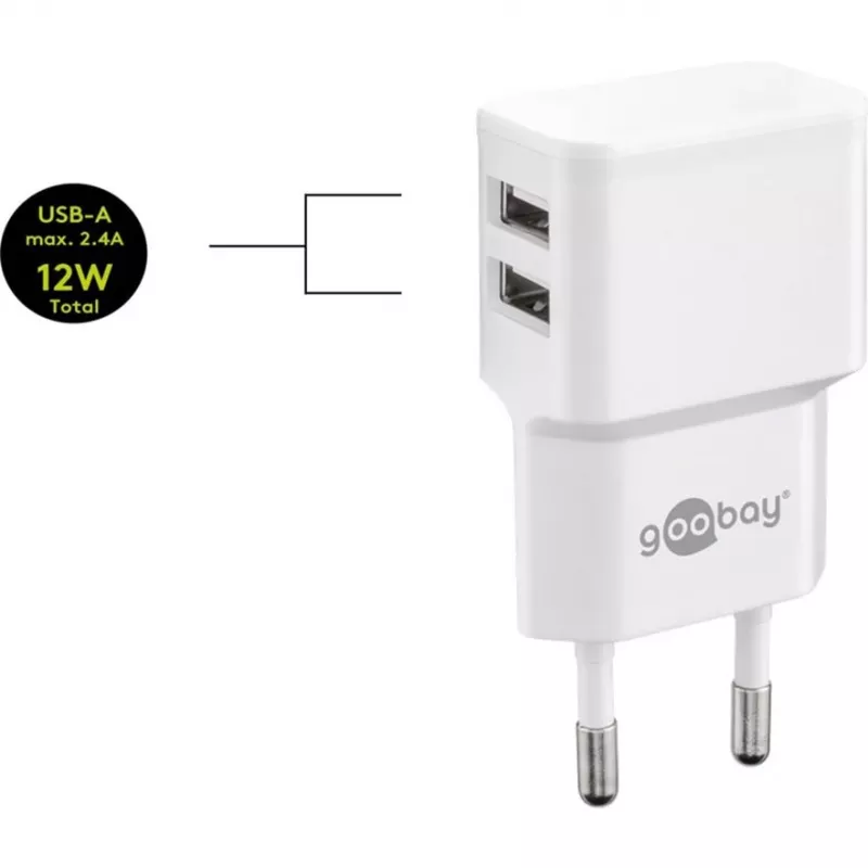 Goobay 44985 cable para móvil blanco