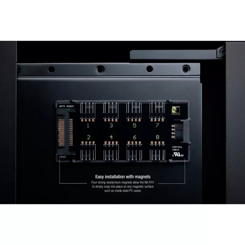 Controlador de ventiladores Noctua NA-FH1 4-Pin Negro 24W 5-12V