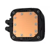 DeepCool LS520S Zero Dark refrigeración líquida AIO para CPU, 240 mm, 2 ventiladores PWM de 120 mm, AM4/AM5/LGA2066, negra