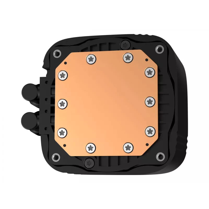 DeepCool LS520S Zero Dark refrigeración líquida AIO para CPU, 240 mm, 2 ventiladores PWM de 120 mm, AM4/AM5/LGA2066, negra