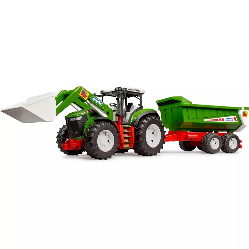 Bruder Roadmax tractor con cargador frontal y remolque basculante