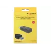 Adaptador de cable DeLOCK 65696 USB 3.1 Gen 2 Type-A a Type-C Negro