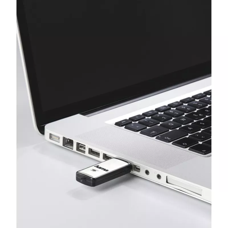 Memoria USB Hama Fancy 64 GB USB Type-A 2.0 Negro, Plata