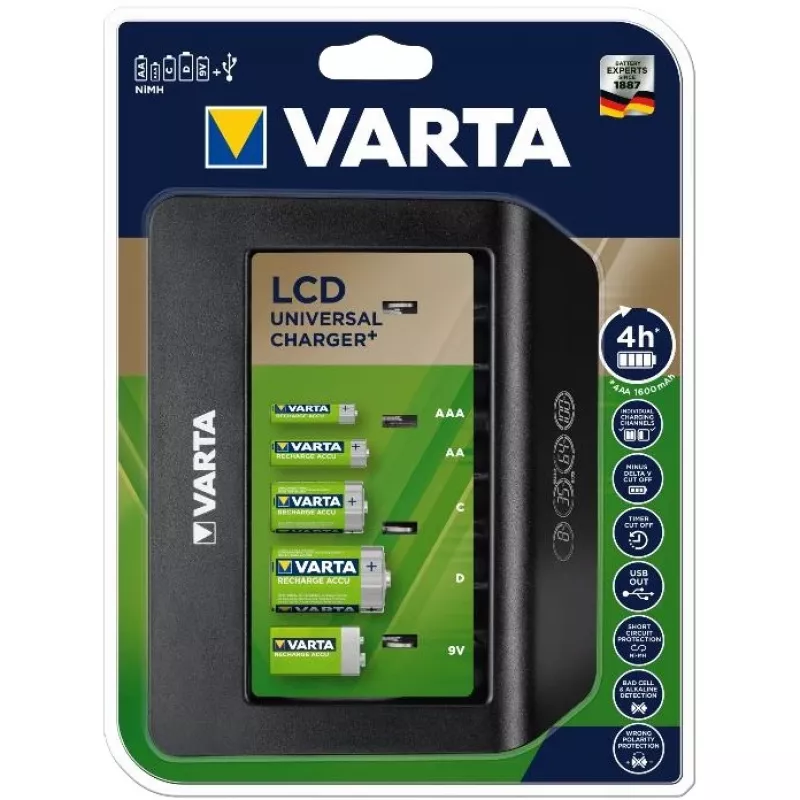 Cargador de baterías Varta Universal Charger+