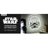 Luz LED de neón para pared Paladone Stormtrooper modelo PP14595SWVN, iluminación decorativa Star Wars