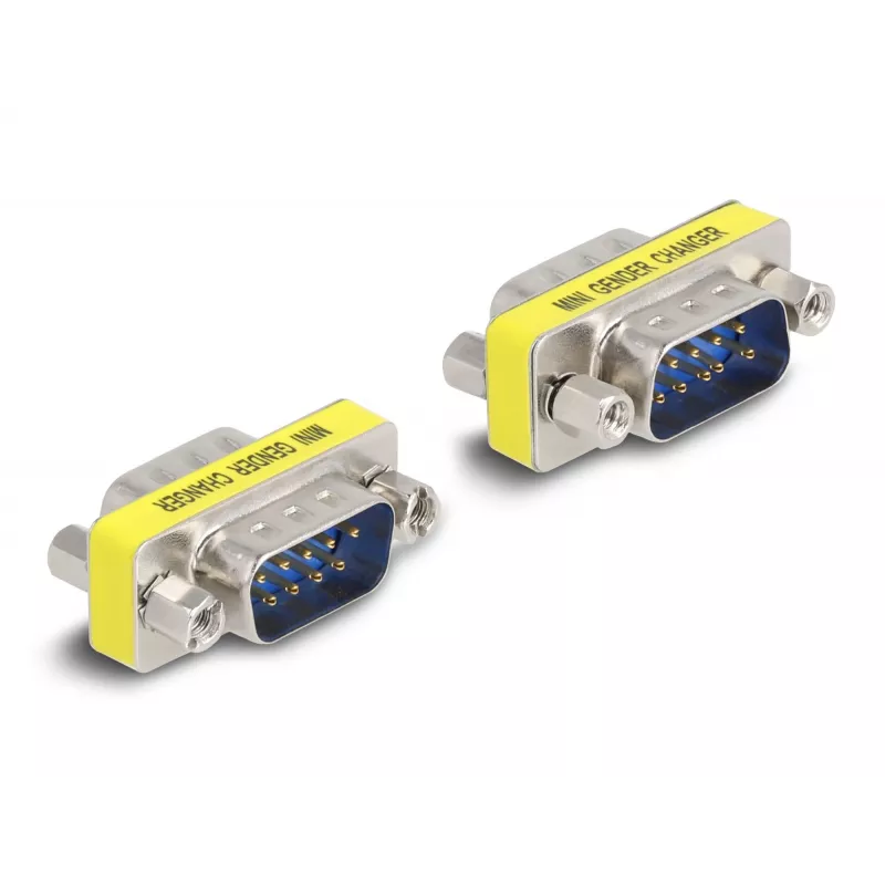Adaptador D-Sub 9 pines conector macho a conector macho DeLOCK 66464