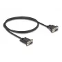 Delock cable serie RS-232, D-Sub 9 hembra con alimentación en el pin 9 (DC 5,5 x 2,1 mm), 1 m, negro