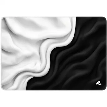 Sharkoon SKILLER SGP35 D1 Alfombrilla de ratón gaming, tamaño M, negro/blanco