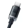 Baseus Crystal Shine Cable USB a USB-C, 100W, 2m (negro)